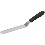 Offset Spatula with 6.5x1.3-Inch Blade and Black Polypropylene Han Winco TKPO-7 